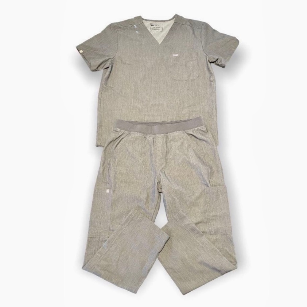 Figs Scrubs Top And Joggers Technical Collection Graphite Grey Size Large